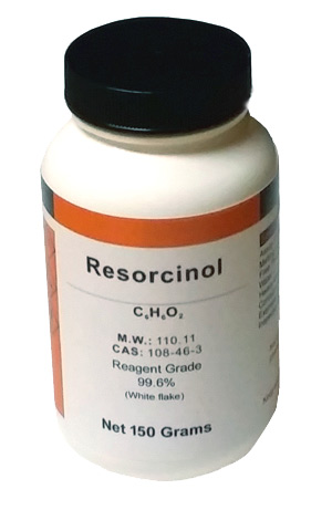 Resorcinol C6H6O2  CAS: 108-46-3,  Reagent 99.6% Pure 150 Grams